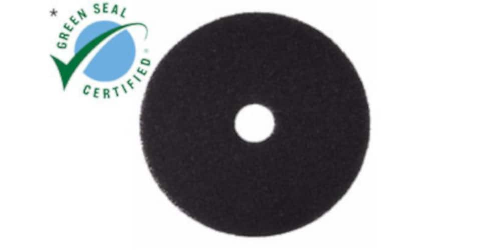 3M™ Low-Speed, Black Stripping Pad 7200, 19", 5/Case