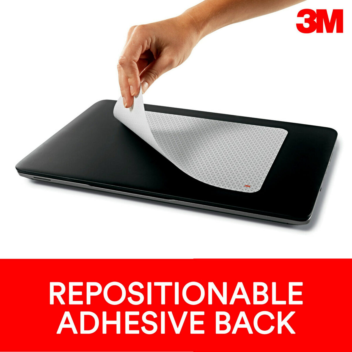 3M™ Precise Bitmap Mouse Pad with Adhesive Back, Non-Skid, Gray