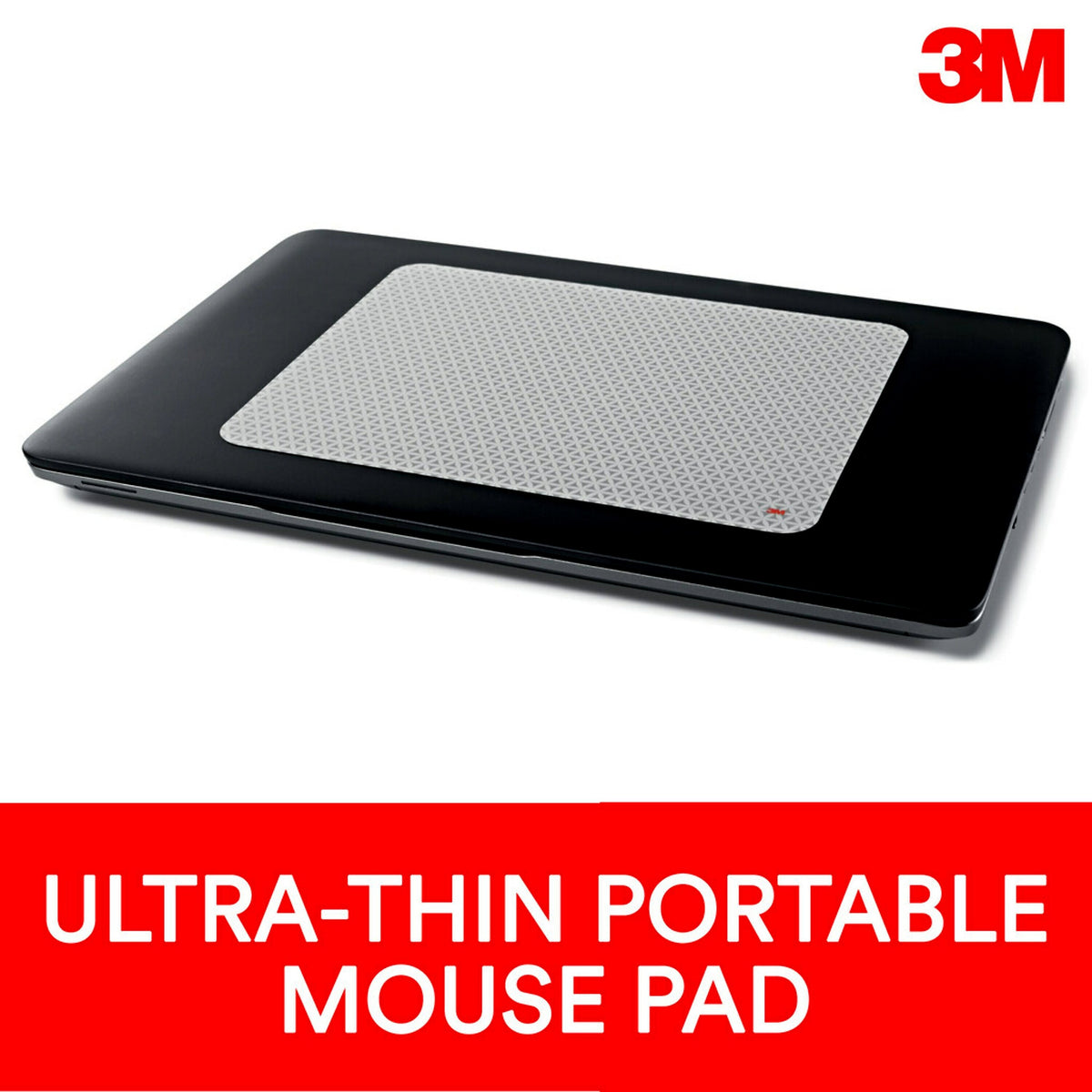 3M™ Precise Bitmap Mouse Pad with Adhesive Back, Non-Skid, Gray