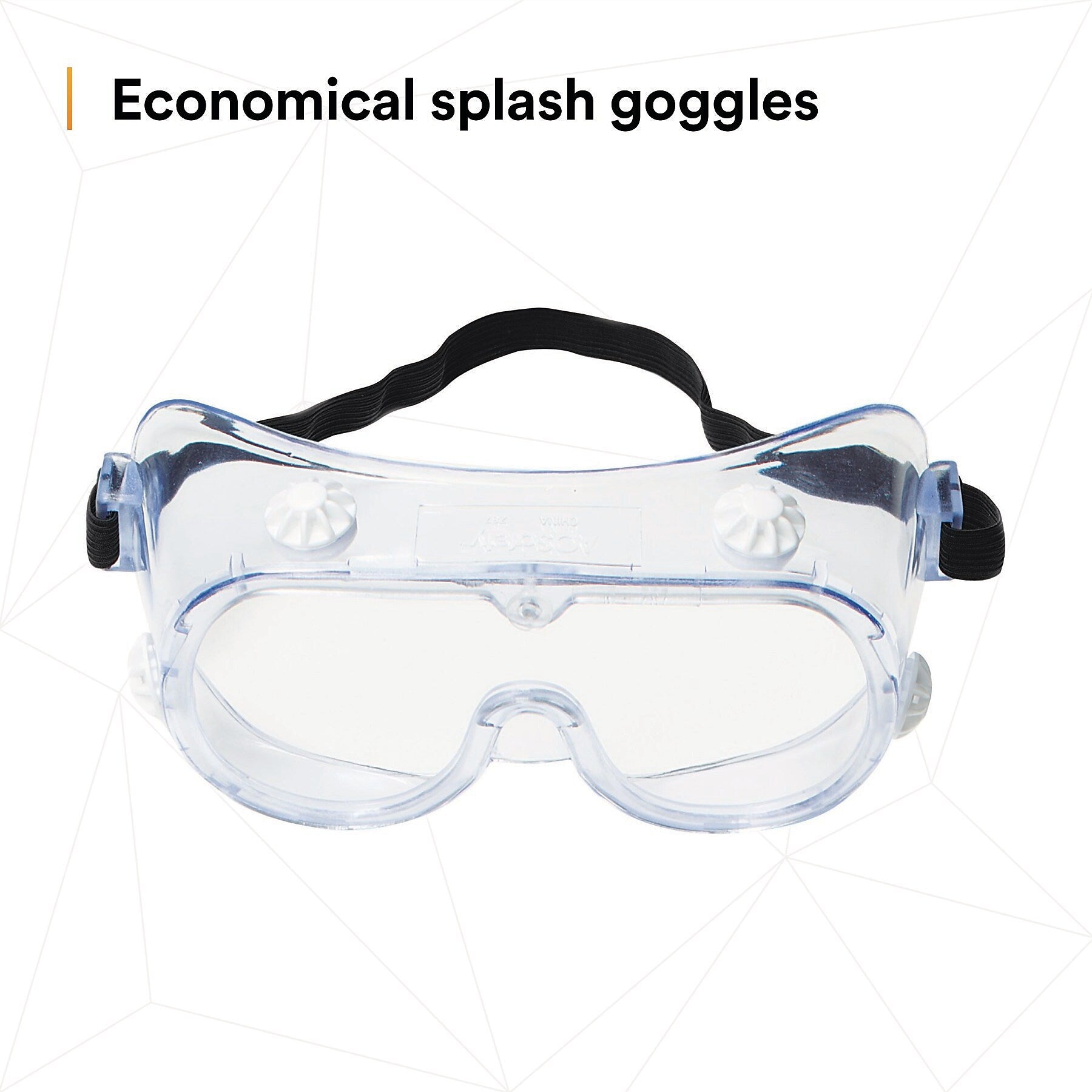 3M Safety Splash Goggle 334, Clear Lens