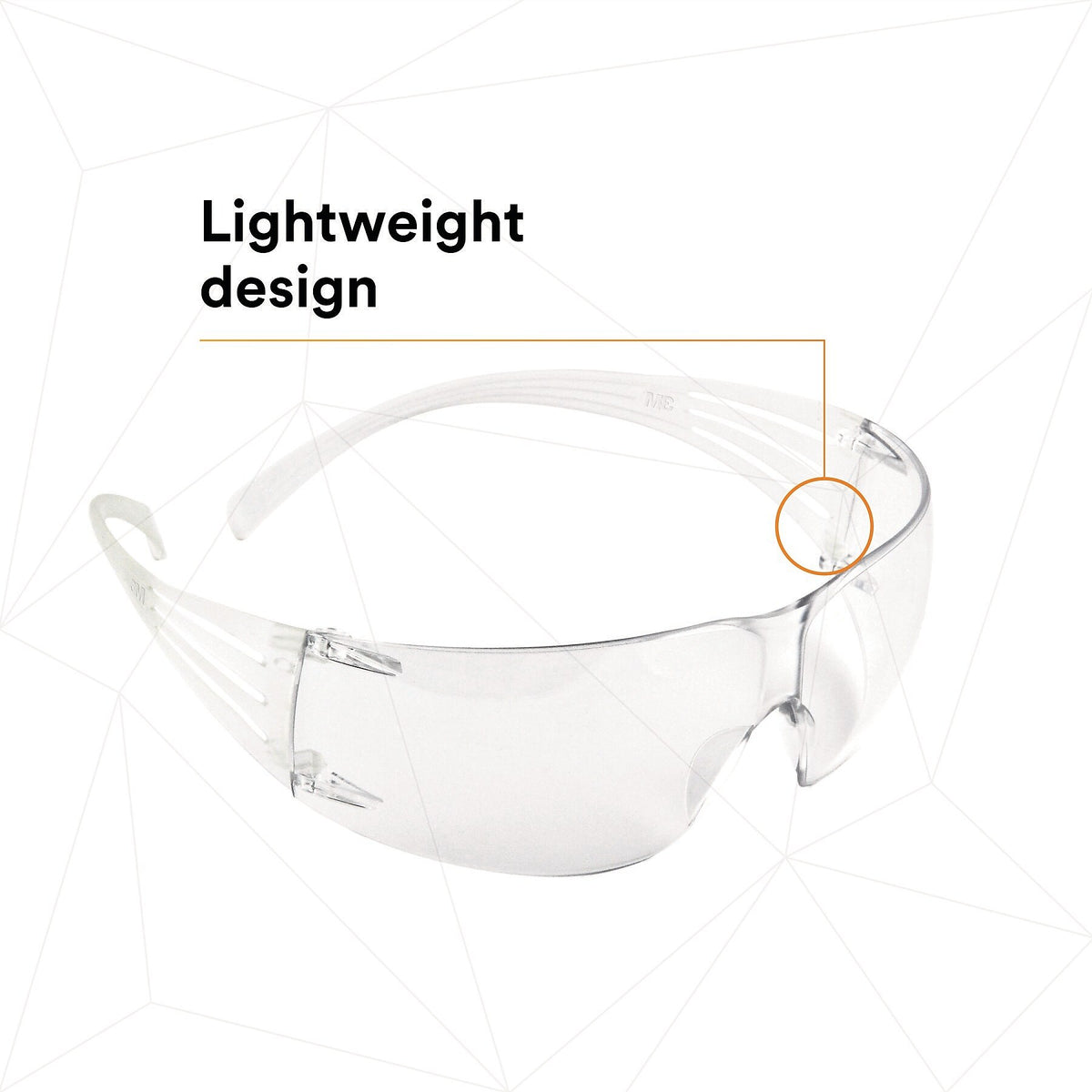 3M SecureFit Protective Eyewear, Clear Lens