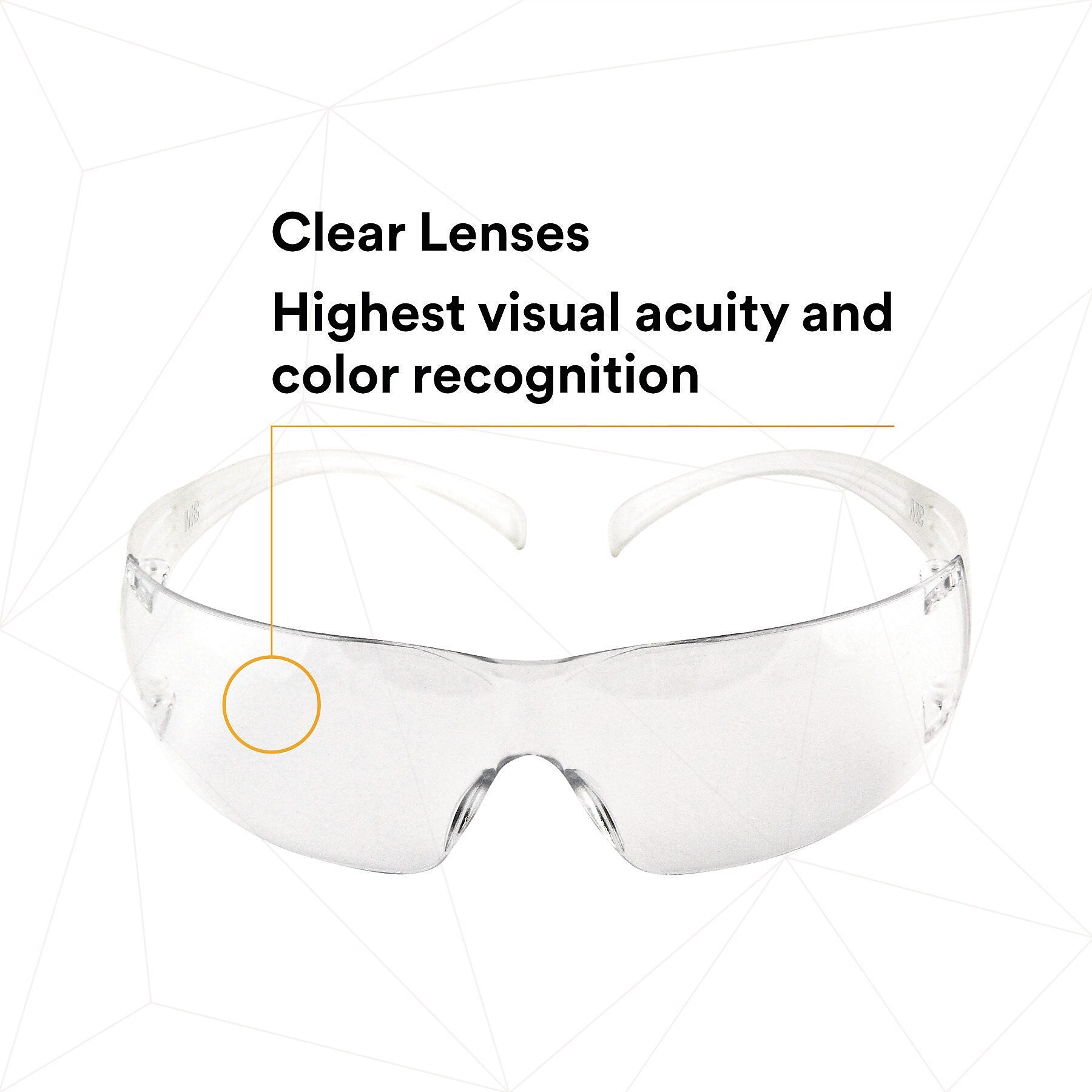 3M SecureFit Protective Eyewear, Clear Lens