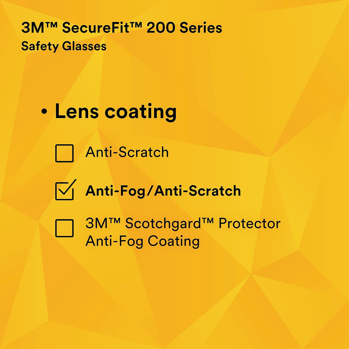 3M SecureFit Protective Eyewear, Clear Lens