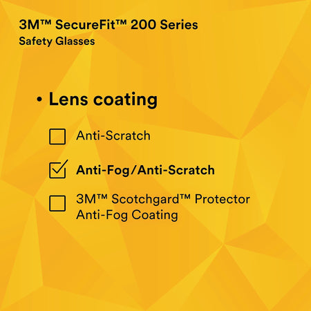 3M SecureFit Protective Eyewear, Clear Lens