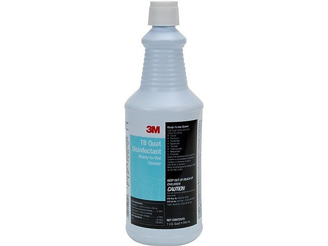 3M TB Quat Disinfectant Ready-To-Use Cleaner, Lemon, 32 oz., 12/Carton