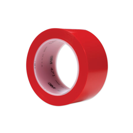 3M Vinyl Floor Marking Tape 471, 2" x 36 yds, Red