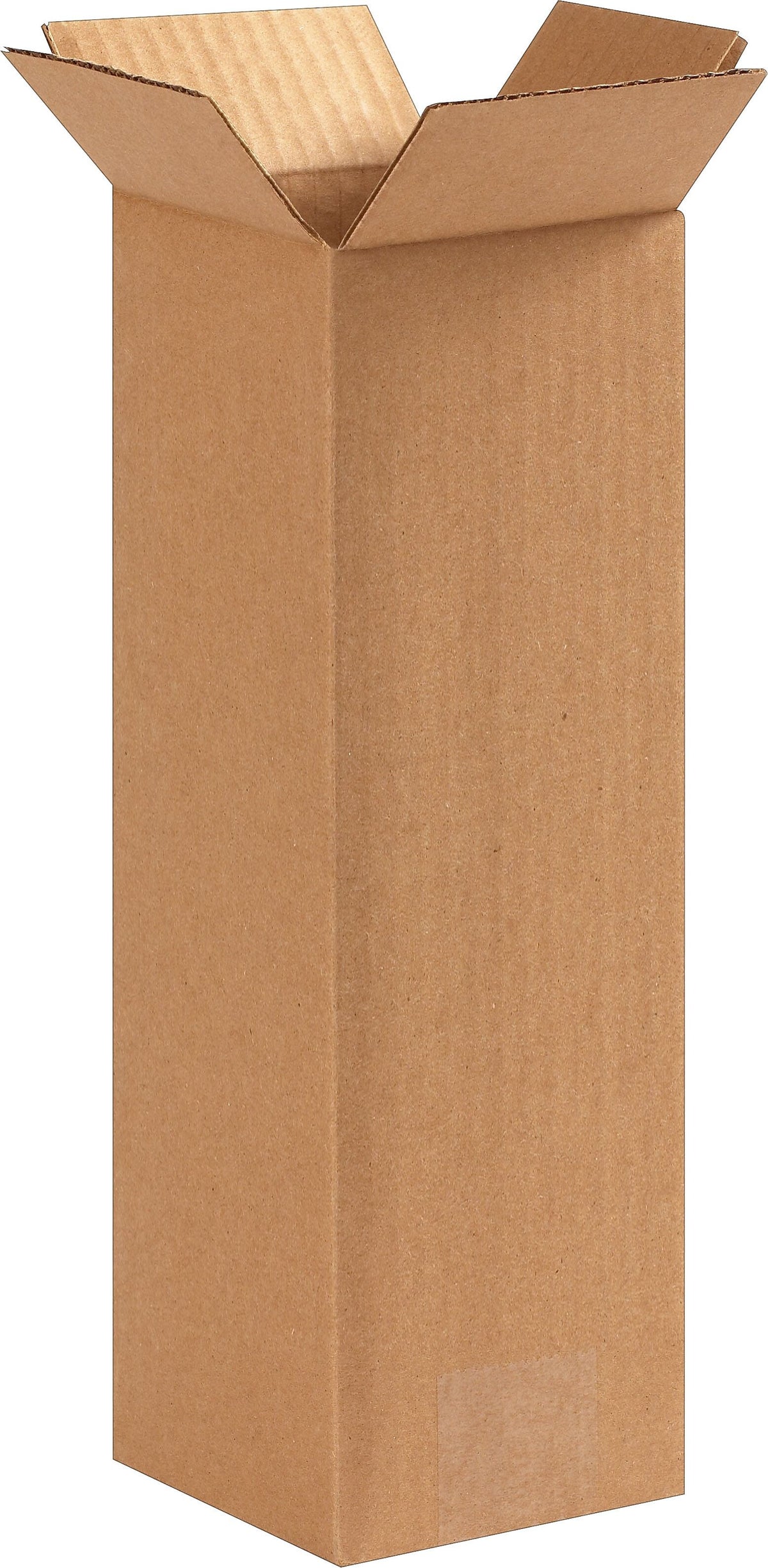 4" x 4" x 12" - Staples Corrugated Shipping Boxes, 25/Bundle