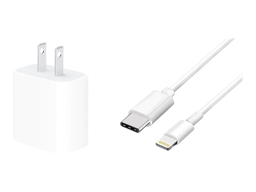 4XEM Lightning Charging Kit/Bundle for iPhone/iPad/iPod Touch, White