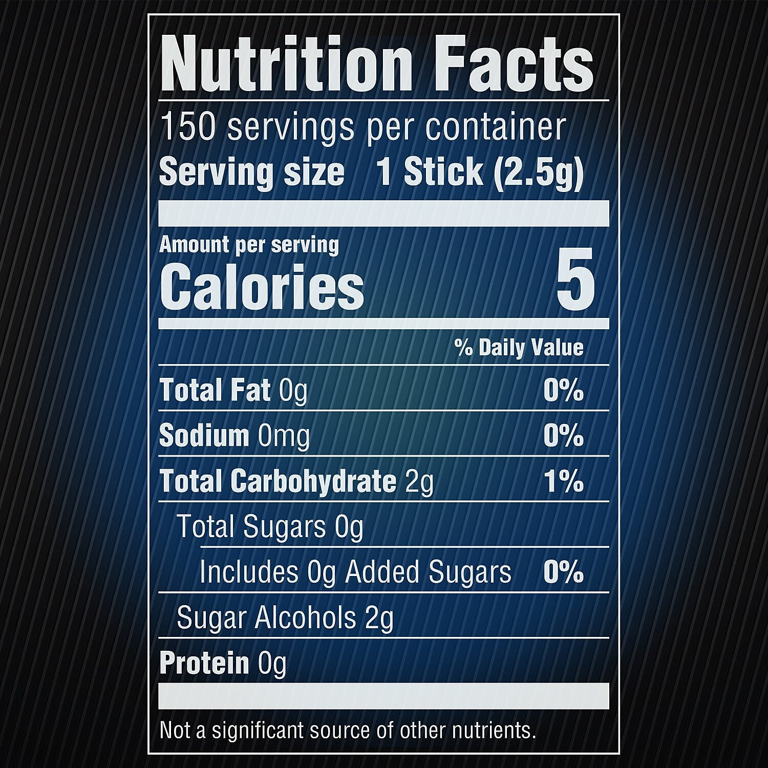 5 GUM Peppermint Cobalt Sugar Free Chewing Gum, 15 Sticks