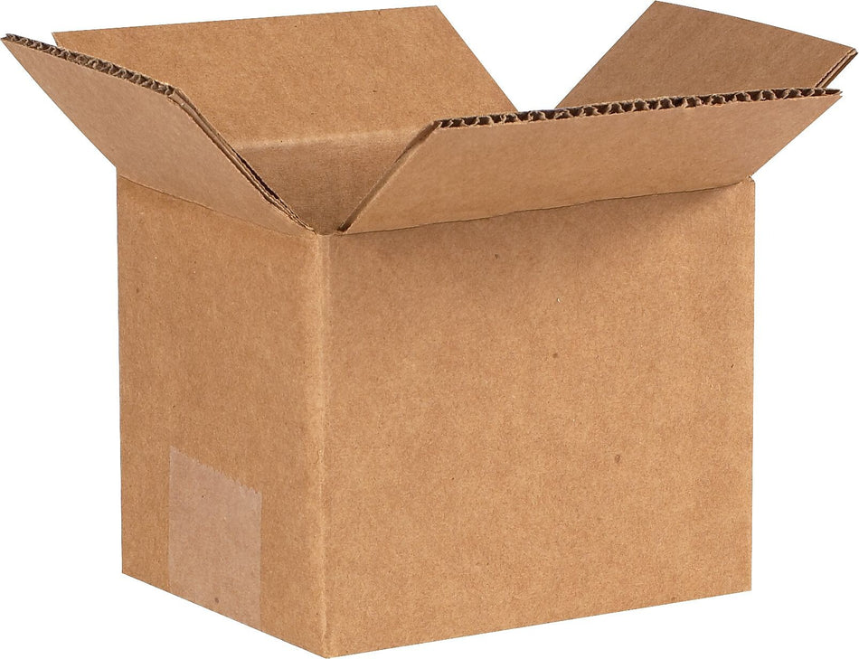 5" x 4" x 4" Shipping Boxes, 32 ECT, Brown, 25/Bundle