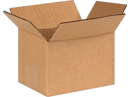 6" x 4" x 4" Corrugated Kraft Boxes, 25/Bundle