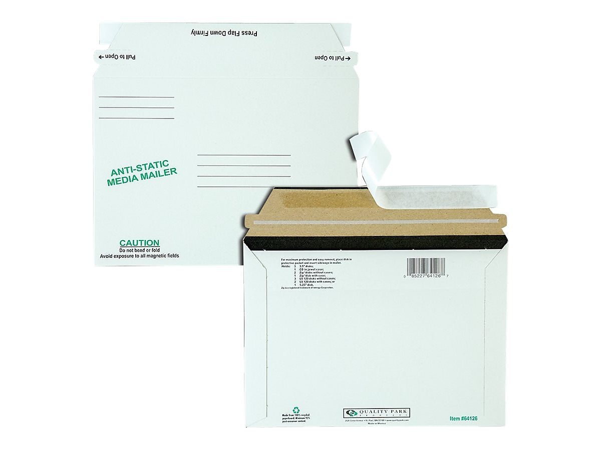 6" x 8.63" Peel & Seal Fiberboard Mailers, CD/DVD, 25/Box