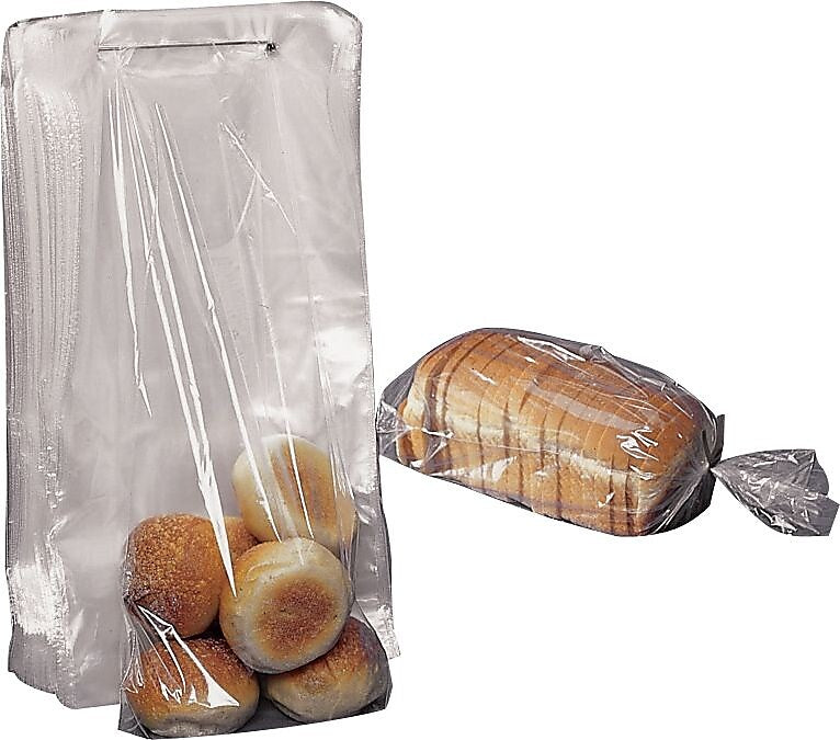 7.25" x 13.125" Gusseted Poly Bags, 1 Mil, Clear, 1000/Carton