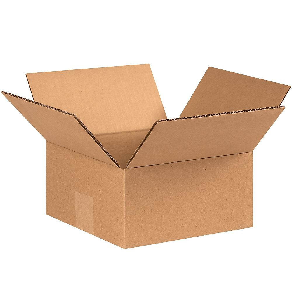 773 Brown 3" x 7" Flat Corrugated Boxes, 25/Bundle