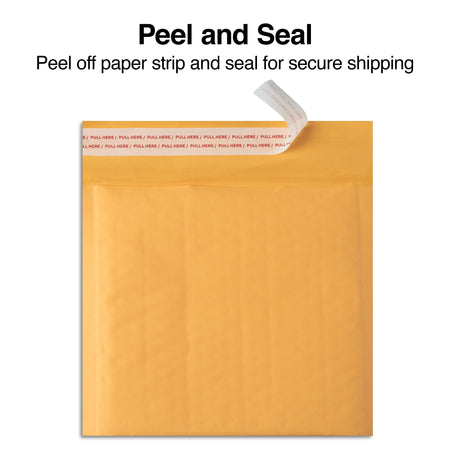 8" x 7" Self-Sealing Bubble Mailer, CD/DVD, 25/Carton