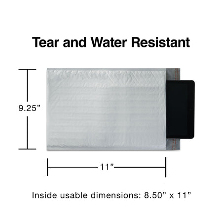 8.5"W x 11"L Self-Sealing Bubble Mailer, #2, 25/Carton