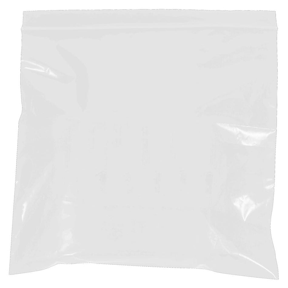 9" x 12" Reclosable Poly Bags, 2 Mil, Clear, 1000/Carton