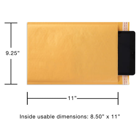 9.25" x 11" Self-Sealing Bubble Mailer, #2, 12/Pack