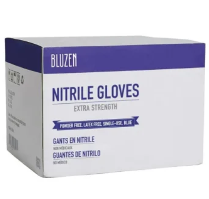 BLUZEN 4 Mil. Nitrile Glove (BLUE, CASE)