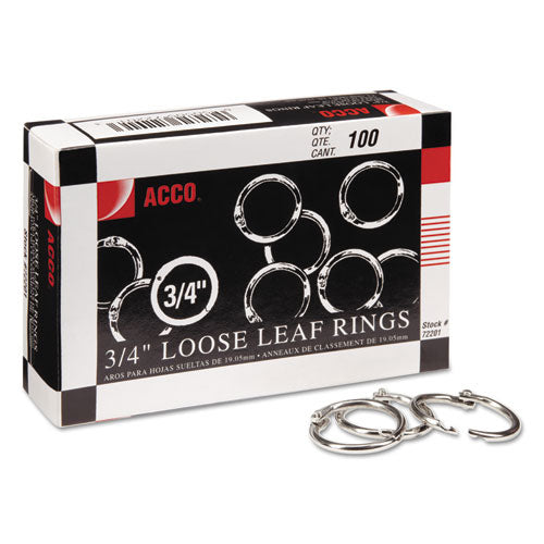 Metal Book Rings, 0.75