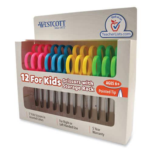 For Kids Scissors Teacher's Pack, Pointed Tip, 5