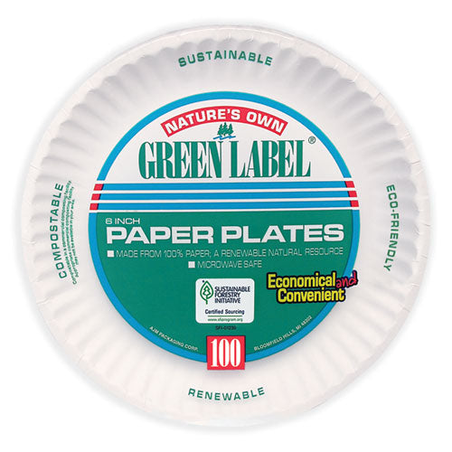 White Paper Plates, 6