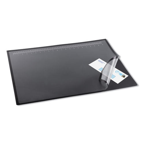 Desk Pad With Transparent Lift-top Overlay And Antimicrobial Protection, 24