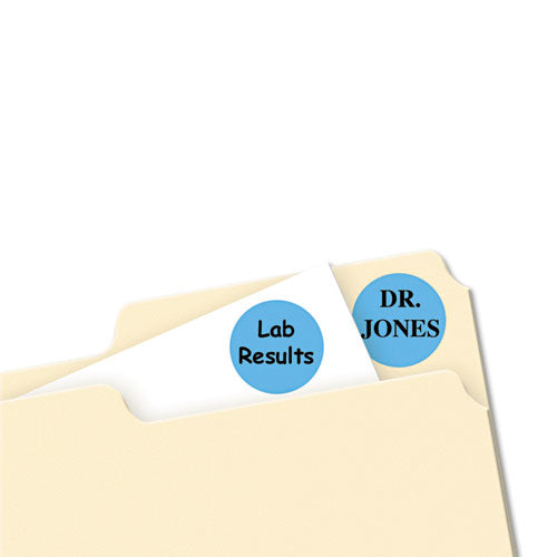 Printable Self-adhesive Removable Color-coding Labels, 0.75