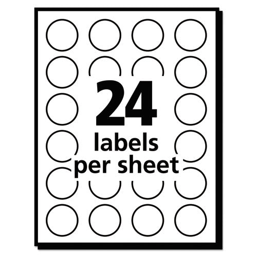 Printable Self-adhesive Removable Color-coding Labels, 0.75