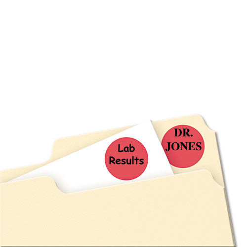 Printable Self-adhesive Removable Color-coding Labels, 0.75