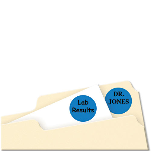 Printable Self-adhesive Removable Color-coding Labels, 0.75