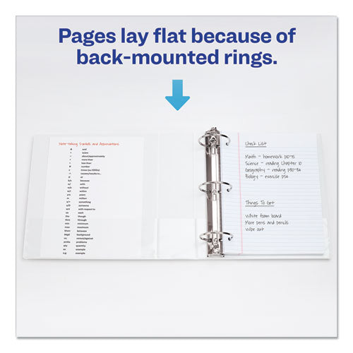 Economy View Binder With Round Rings , 3 Rings, 1.5