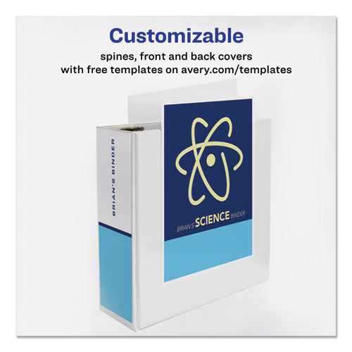 Durable View Binder With Durahinge And Ezd Rings, 3 Rings, 4