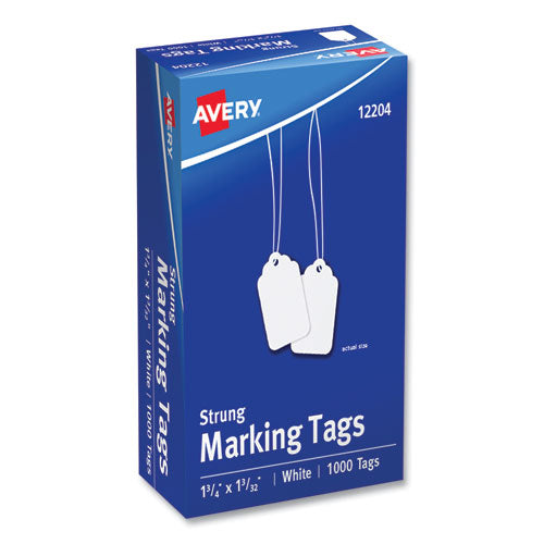 Medium-weight White Marking Tags, 1.75 X 1.09, 1,000/box