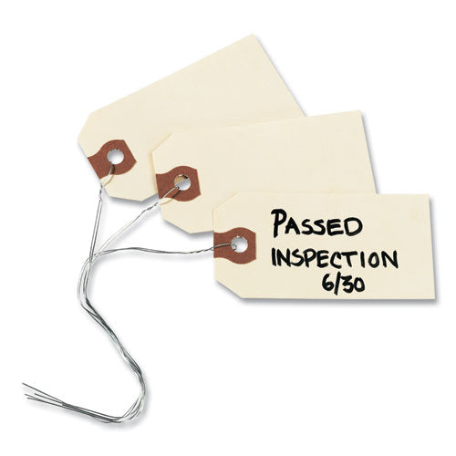 Double Wired Shipping Tags, 11.5 Pt Stock, 5.25 X 2.63, Manila, 1,000/box