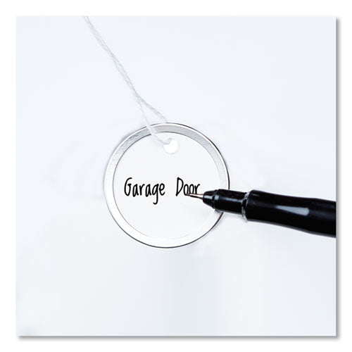 Heavyweight Stock Metal Rim Tags, 1.25