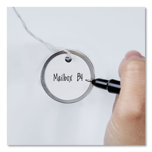 Heavyweight Stock Metal Rim Tags, 1.25