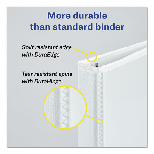 Durable View Binder With Durahinge And Slant Rings, 3 Rings, 1.5