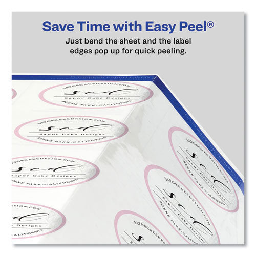 Round Print-to-the Edge Labels With Sure Feed And Easy Peel, 2