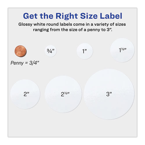 Round Print-to-the Edge Labels With Surefeed, 2.5