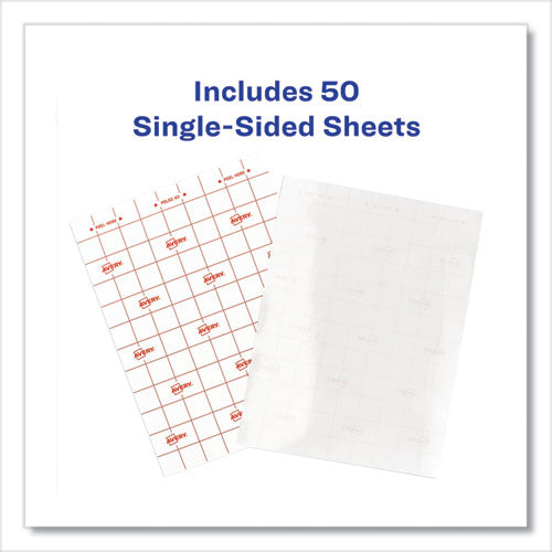 Clear Self-adhesive Laminating Sheets, 3 Mil, 9