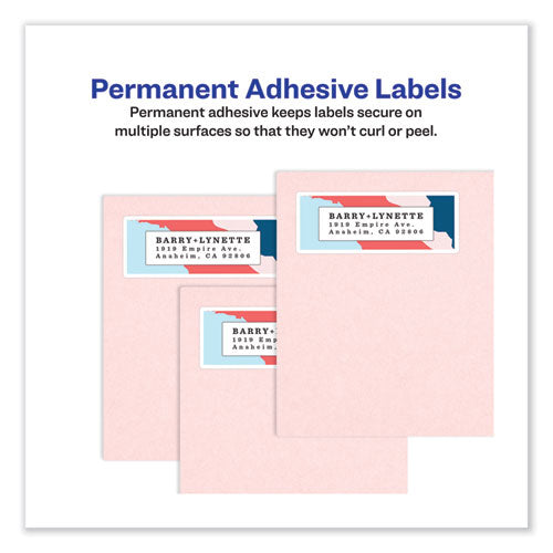 Vibrant Inkjet Color-print Labels W/ Sure Feed, 1.5