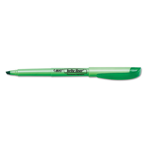 Brite Liner Highlighter, Assorted Ink Colors, Chisel Tip, Assorted Barrel Colors, 5/set