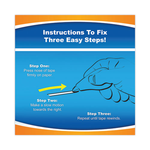 Wite-out Ez Correct Correction Tape Value Pack, Non-refillable, Randomly Assorted Applicator Colors, 0.17
