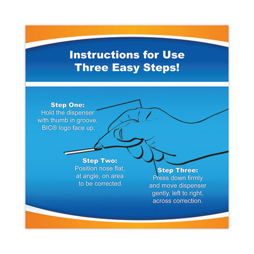 Wite-out Ez Correct Correction Tape, Non-refillable, Randomly Assorted Applicator Colors, 0.17