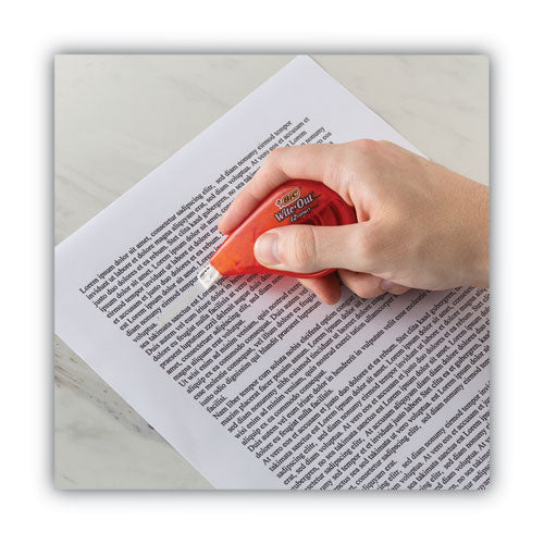 Wite-out Ez Correct Correction Tape, Non-refillable, Randomly Assorted Applicator Colors, 0.17