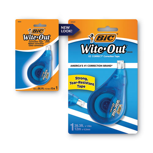 Wite-out Ez Correct Correction Tape, Non-refillable, Randomly Assorted Applicator Colors, 0.17