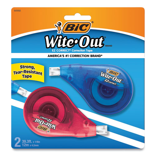 Wite-out Ez Correct Correction Tape, Non-refillable, Randomly Assorted Applicator Colors, 0.17