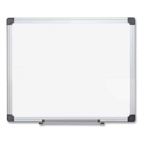 Porcelain Value Dry Erase Board, 48" X 96", White Surface, Satin Aluminum Frame