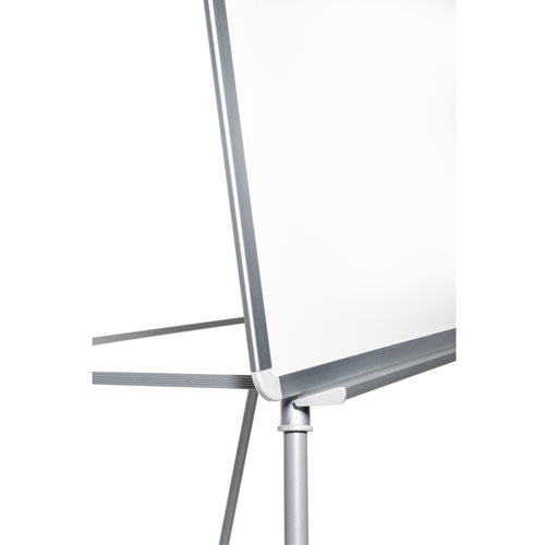 Silver Easy Clean Dry Erase Quad-pod Presentation Easel, 28